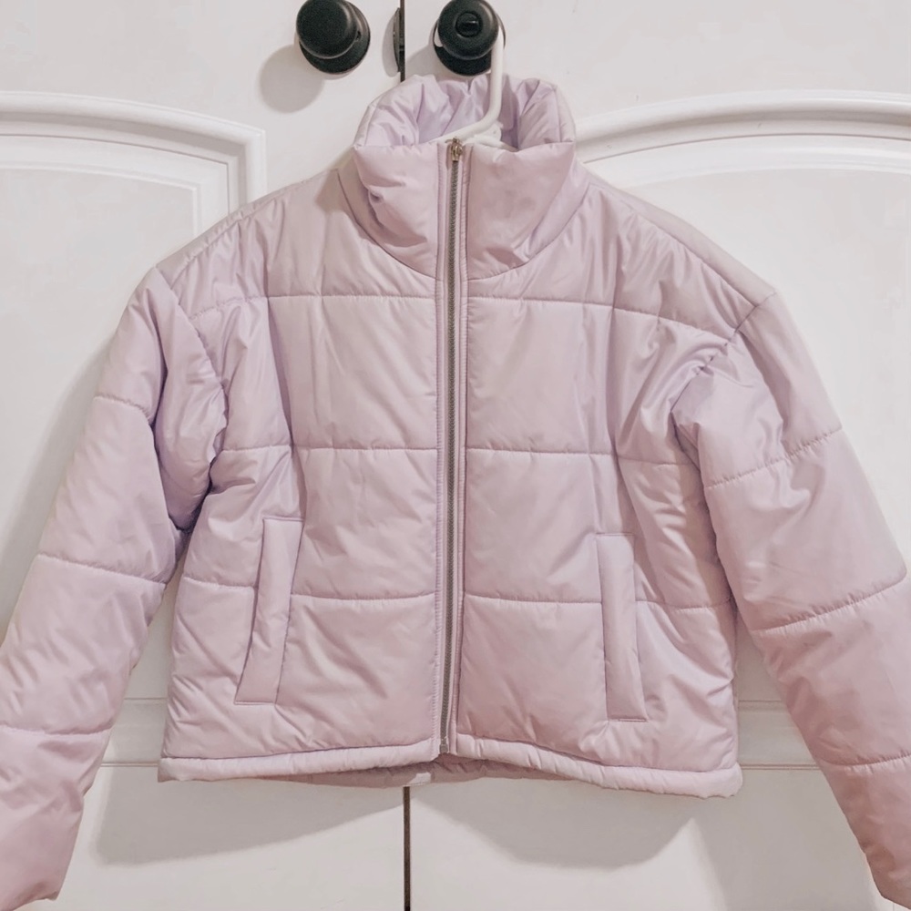 macy’s lavender puffer jacket